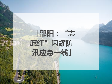 邵阳：“志愿红”闪耀防汛应急一线