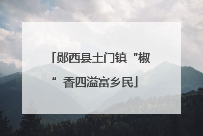 郧西县土门镇“椒”香四溢富乡民