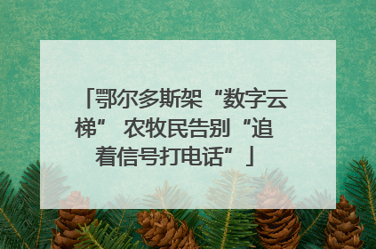 鄂尔多斯架“数字云梯” 农牧民告别“追着信号打电话”