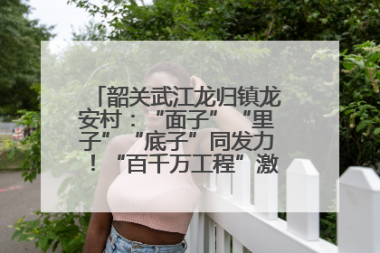韶关武江龙归镇龙安村：“面子”“里子”“底子”同发力！“百千万工程”激活乡村新动能