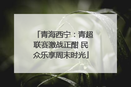 青海西宁：青超联赛激战正酣 民众乐享周末时光