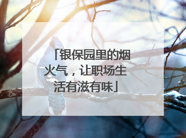 银保园里的烟火气，让职场生活有滋有味