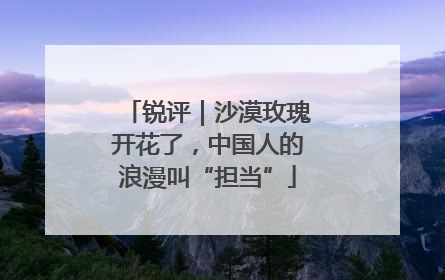 锐评｜沙漠玫瑰开花了，中国人的浪漫叫“担当”