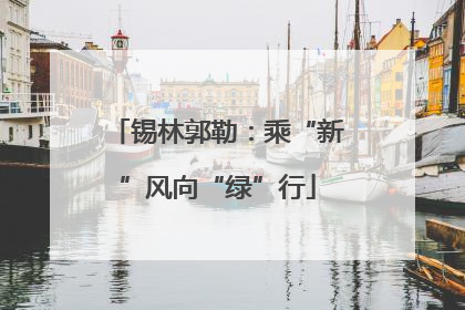 锡林郭勒：乘“新”风向“绿”行