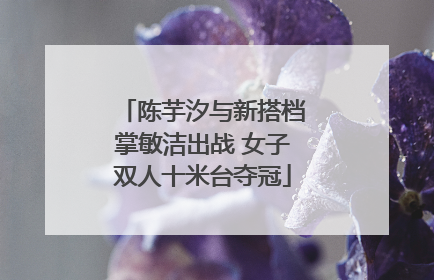 陈芋汐与新搭档掌敏洁出战 女子双人十米台夺冠