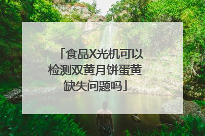 食品X光机可以检测双黄月饼蛋黄缺失问题吗