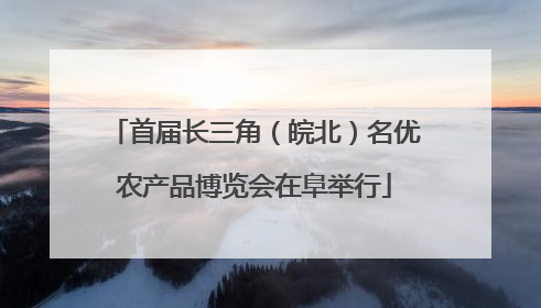 首届长三角（皖北）名优农产品博览会在阜举行