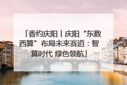 香约庆阳丨庆阳“东数西算”布局未来赛道：智算时代 绿色领航