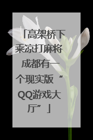 高架桥下乘凉打麻将 成都有一个现实版“QQ游戏大厅”