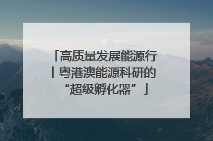高质量发展能源行丨粤港澳能源科研的“超级孵化器”