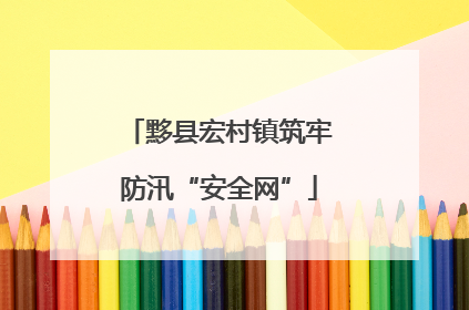 黟县宏村镇筑牢防汛“安全网”