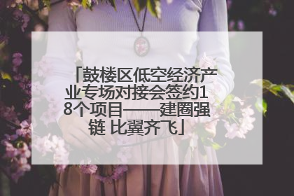 鼓楼区低空经济产业专场对接会签约18个项目——建圈强链 比翼齐飞