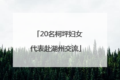 20名柯坪妇女代表赴湖州交流