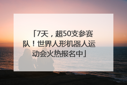 7天，超50支参赛队！世界人形机器人运动会火热报名中