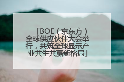 BOE（京东方）全球供应伙伴大会举行，共筑全球显示产业共生共赢新格局